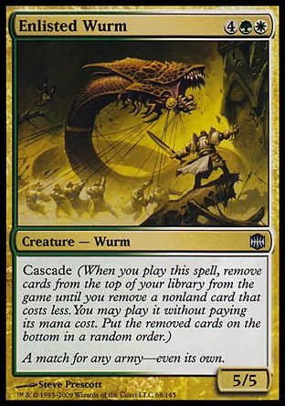 Enlisted Wurm (Alara Reborn) Trading Card