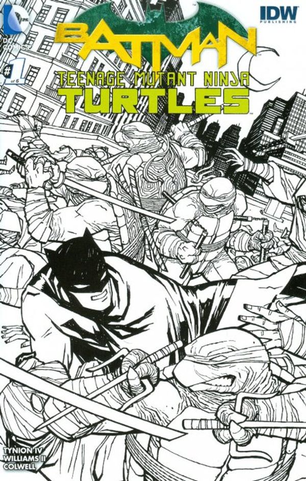 Batman/Teenage Mutant Ninja Turtles #1 (Midtown Comics Sketch Variant)
