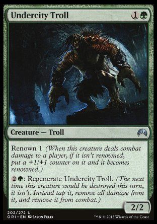 Undercity Troll (Magic Origins) Trading Card