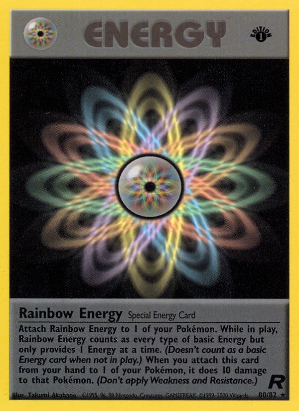 Rainbow Energy (80/82) - Team Rocket (1st Edition) Pokémon Card