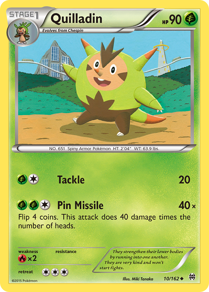 Quilladin (10/162) - BREAKthrough Pokémon Card