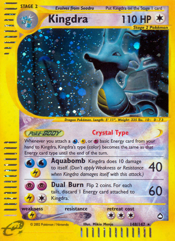 Kingdra (148/147) - Aquapolis Pokémon Card