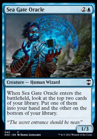 Sea Gate Oracle (Kaldheim Commander Decks) Trading Card