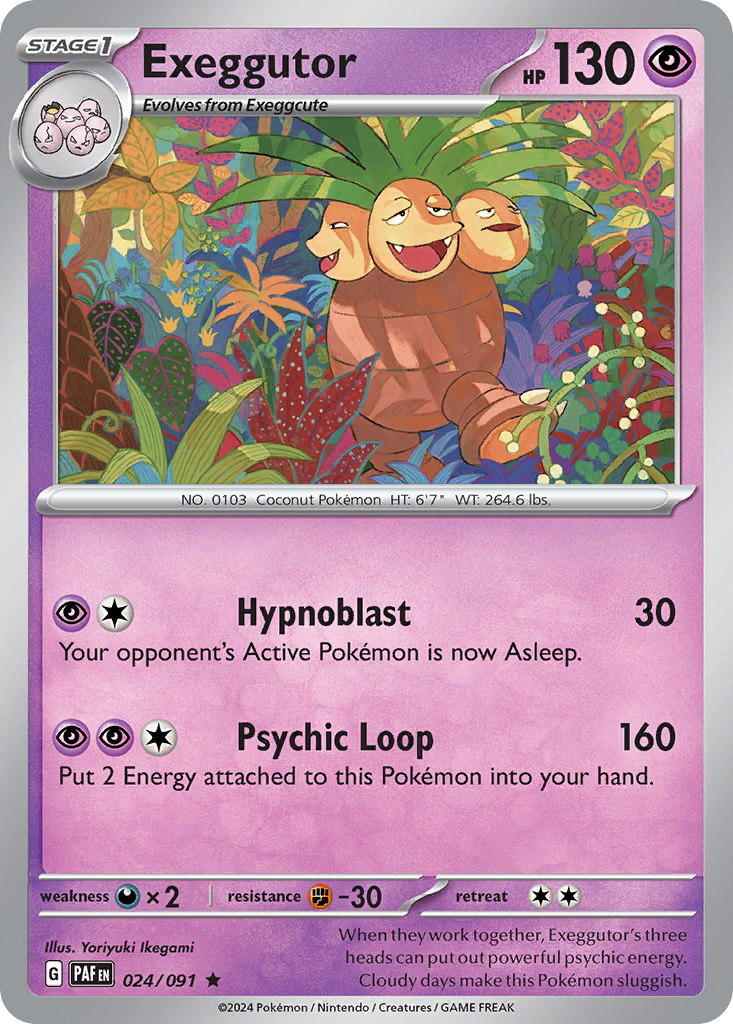 Exeggutor (24/91) - Paldean Fates Pokémon Card