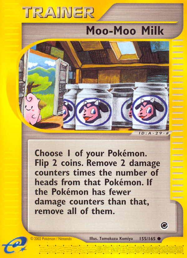 Moo-Moo Milk (Trainer) (155/165) - Expedition Base Set Pokémon Card