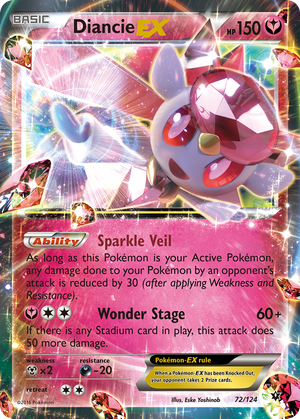 Diancie EX (72/124) - Fates Collide