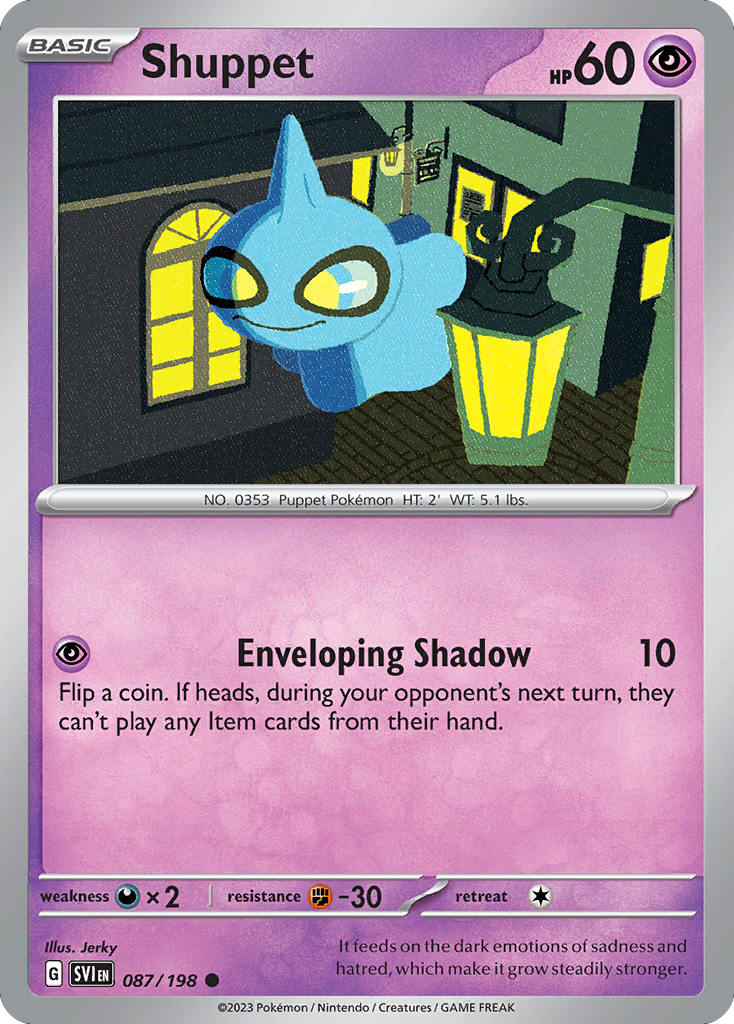 Shuppet (87/198) - Scarlet & Violet Pokémon Card