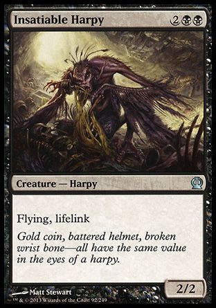 Insatiable Harpy (Theros) Trading Card