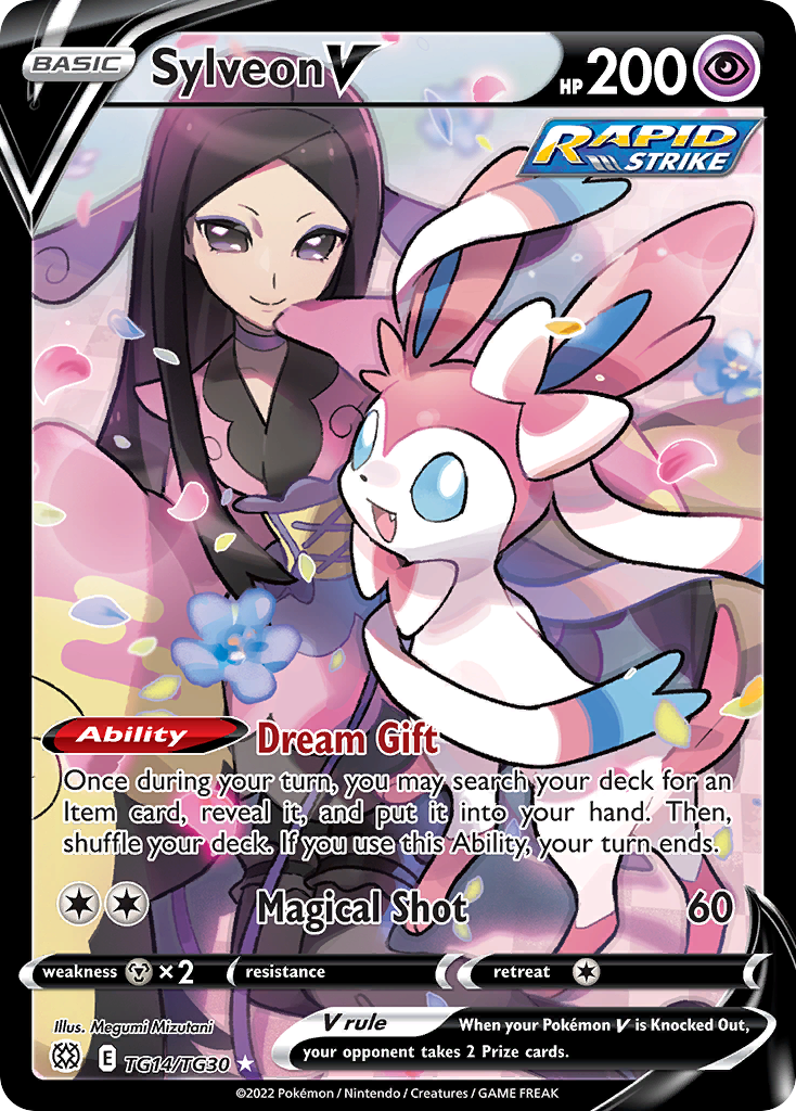 Sylveon V (TG14) - Brilliant Stars Trainer Gallery Pokémon Card