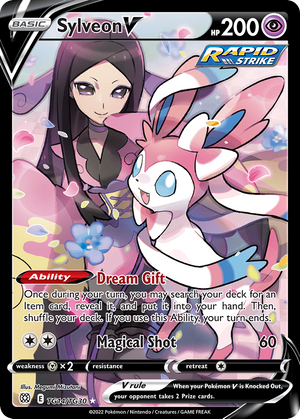 Sylveon V (TG14) - Brilliant Stars Trainer Gallery