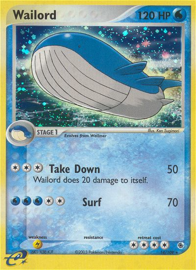 Wailord (14/109) - Ruby & Sapphire Pokémon Card