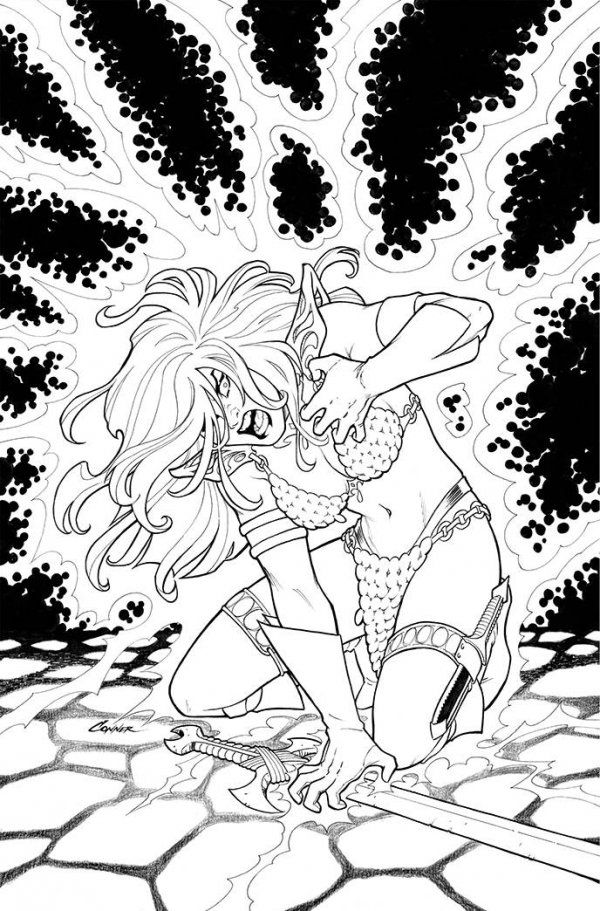 The Invincible Red Sonja #4 (Cover K 40 Copy Cover Conner Line A)
