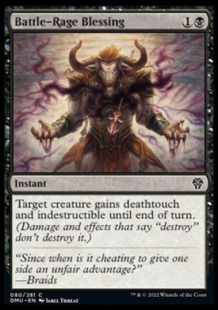 Battle-Rage Blessing (Dominaria United) Trading Card