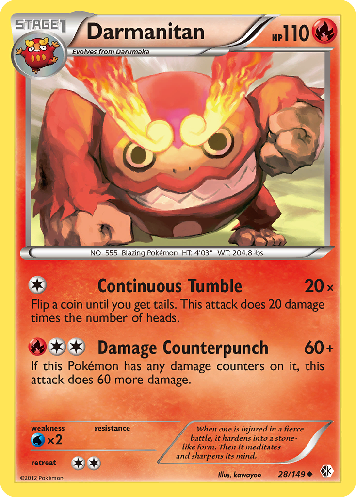 Darmanitan (28/149) - Boundaries Crossed Pokémon Card