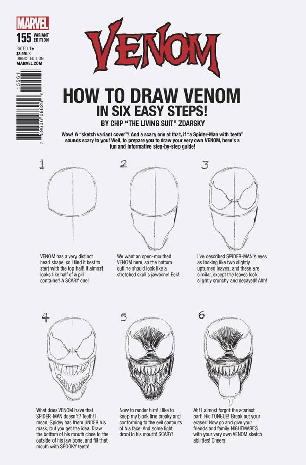 Venom #155 (Zdarsky How To Draw Variant Leg)