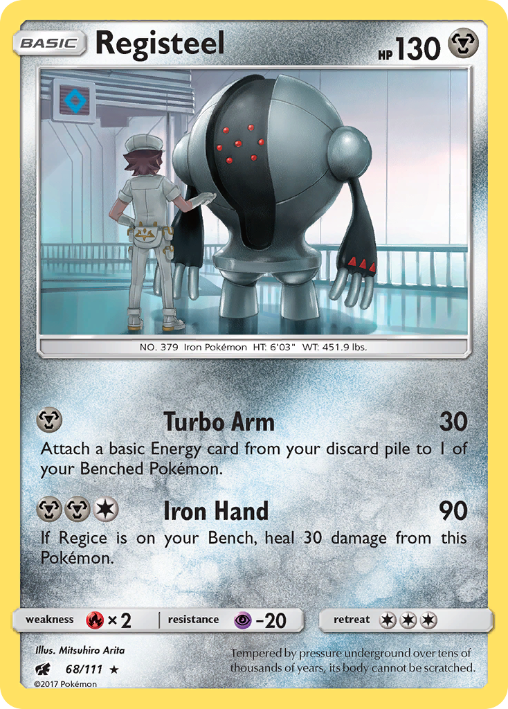 Registeel (68/111) - Crimson Invasion Pokémon Card