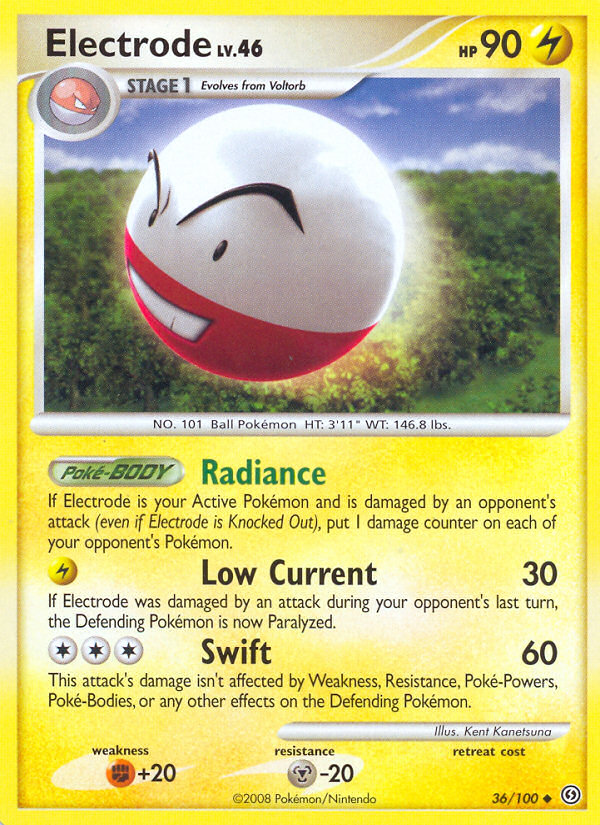 Electrode (36/100) - Stormfront Pokémon Card