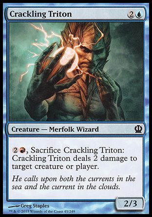 Crackling Triton (Theros) Trading Card