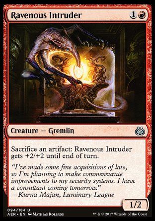 Ravenous Intruder (Aether Revolt) Trading Card