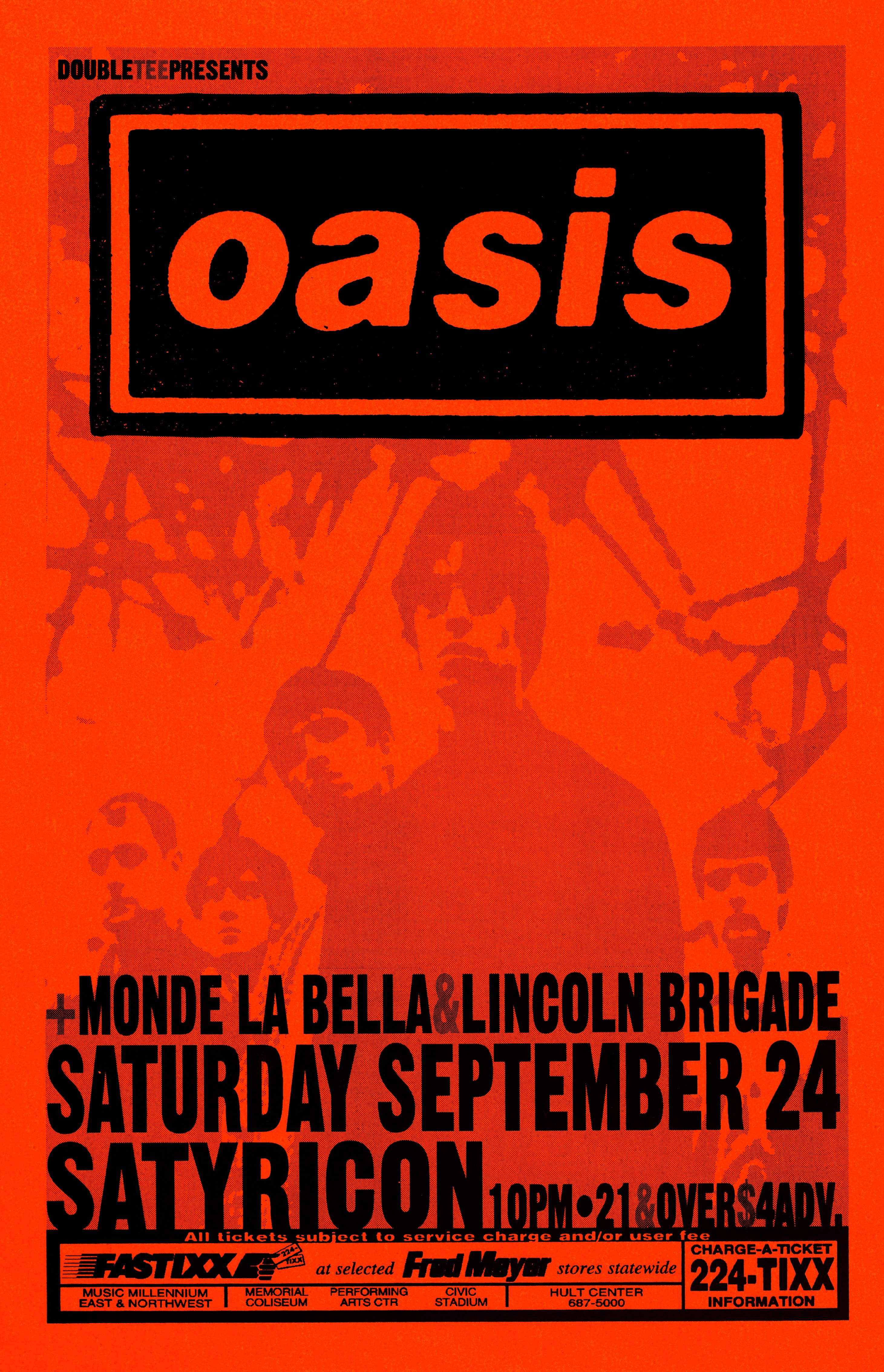 MXP-232.1 Oasis Satyricon 1994 Concert Poster