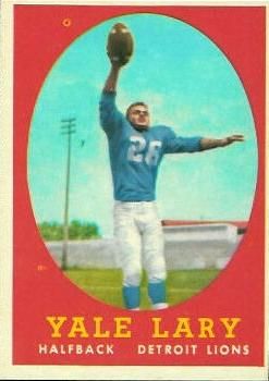 Yale Lary 1958 Topps #18 Sports Card