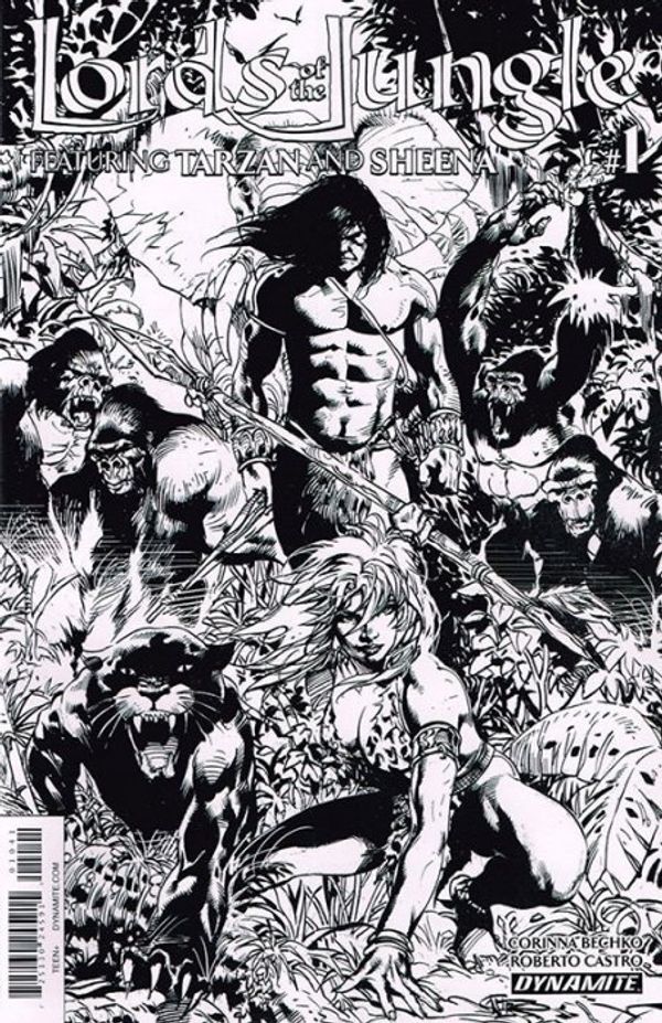 Lords of the Jungle #1 (Cover D 10 Copy Castro B&amp;w Inc)
