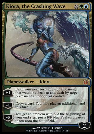 Kiora, the Crashing Wave (Born of the Gods) Trading Card