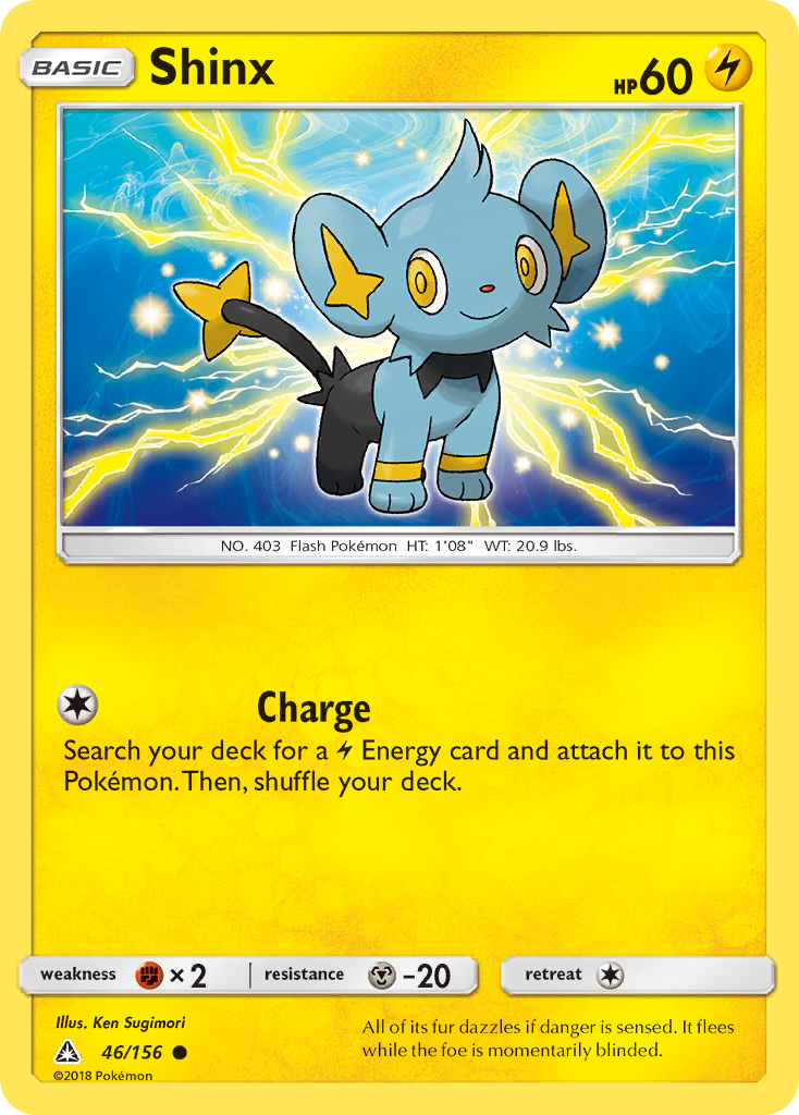 Shinx (46/156) - Ultra Prism Pokémon Card