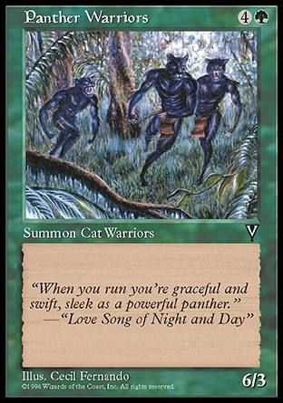 Panther Warriors (Visions) Trading Card