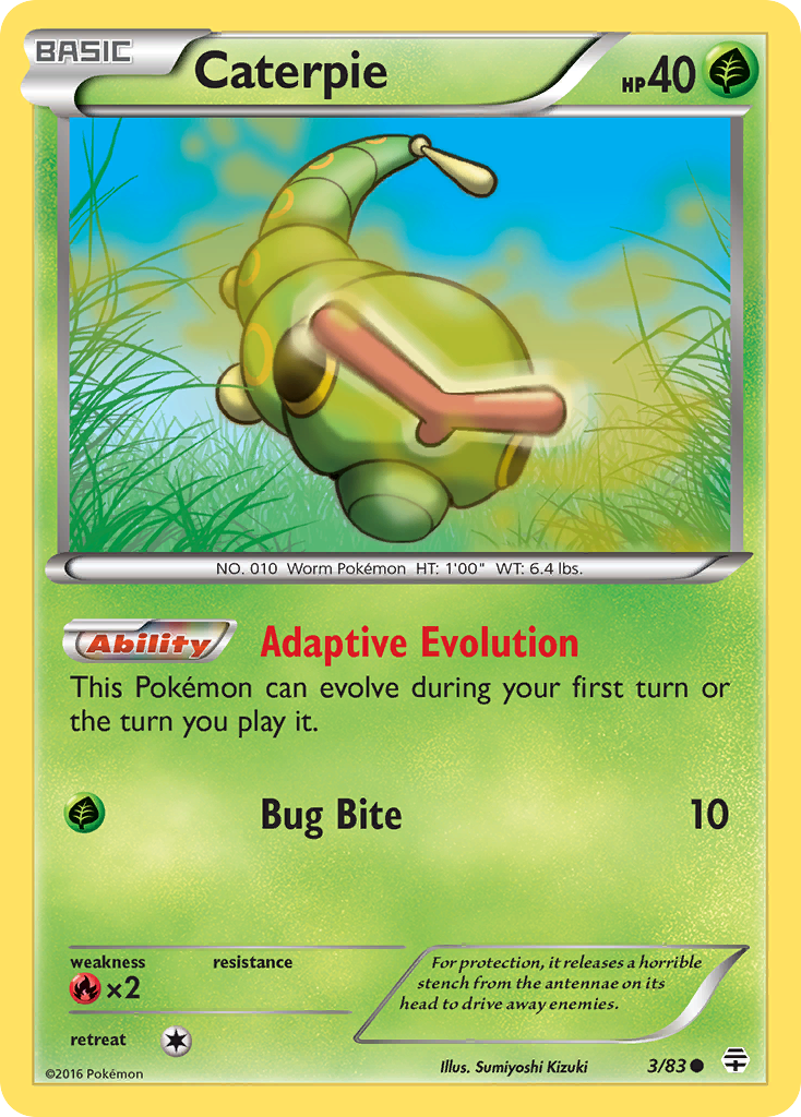 Caterpie (3/83) - Generations Pokémon Card