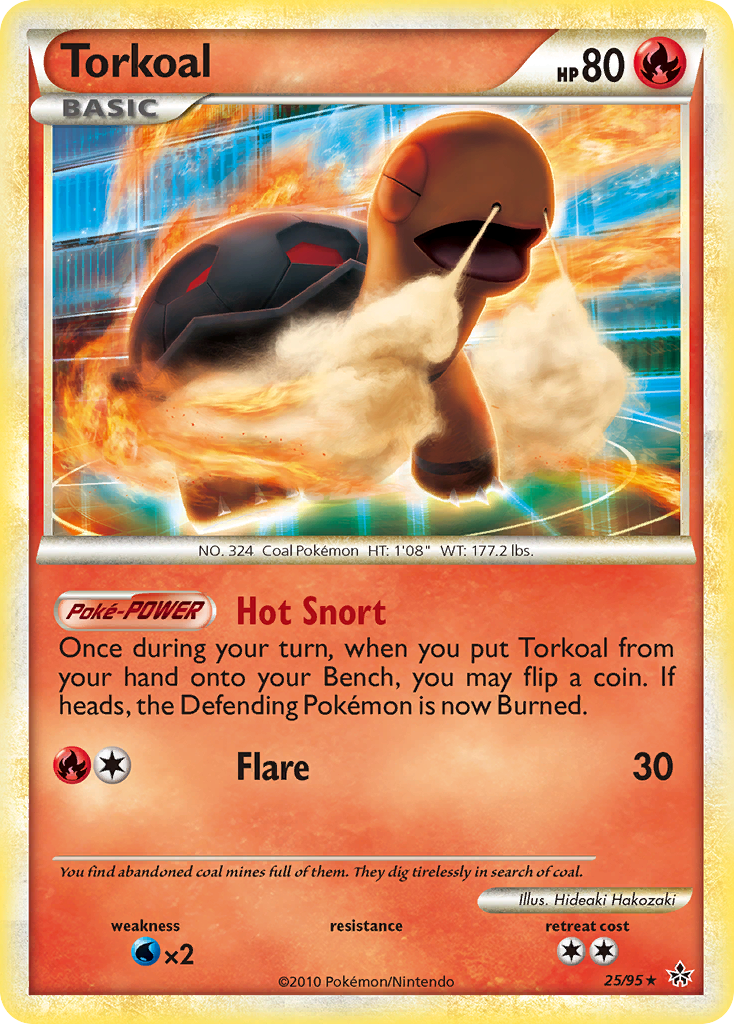 Torkoal (25/95) - HS—Unleashed Pokémon Card