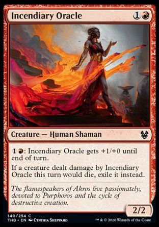 Incendiary Oracle (Theros Beyond Death) Trading Card