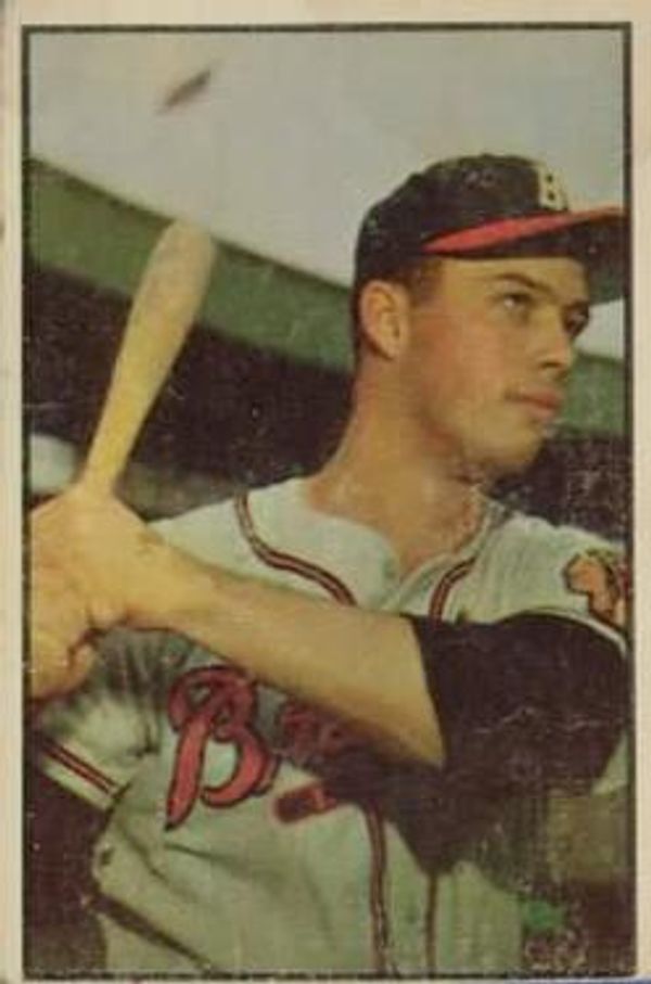 Eddie Mathews 1953 Bowman Color Baseball #97