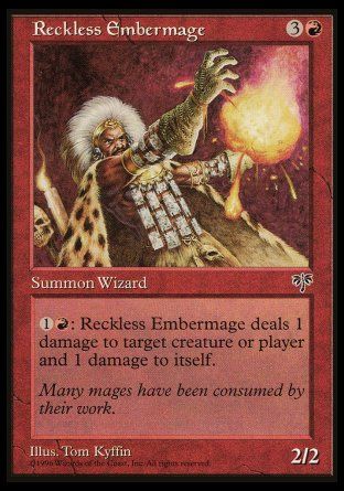 Reckless Embermage (Mirage) Trading Card