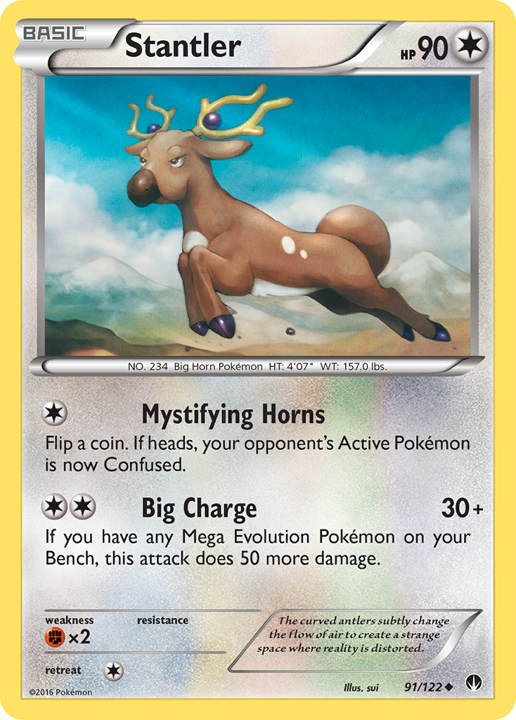 Stantler (91/122) - BREAKpoint Pokémon Card