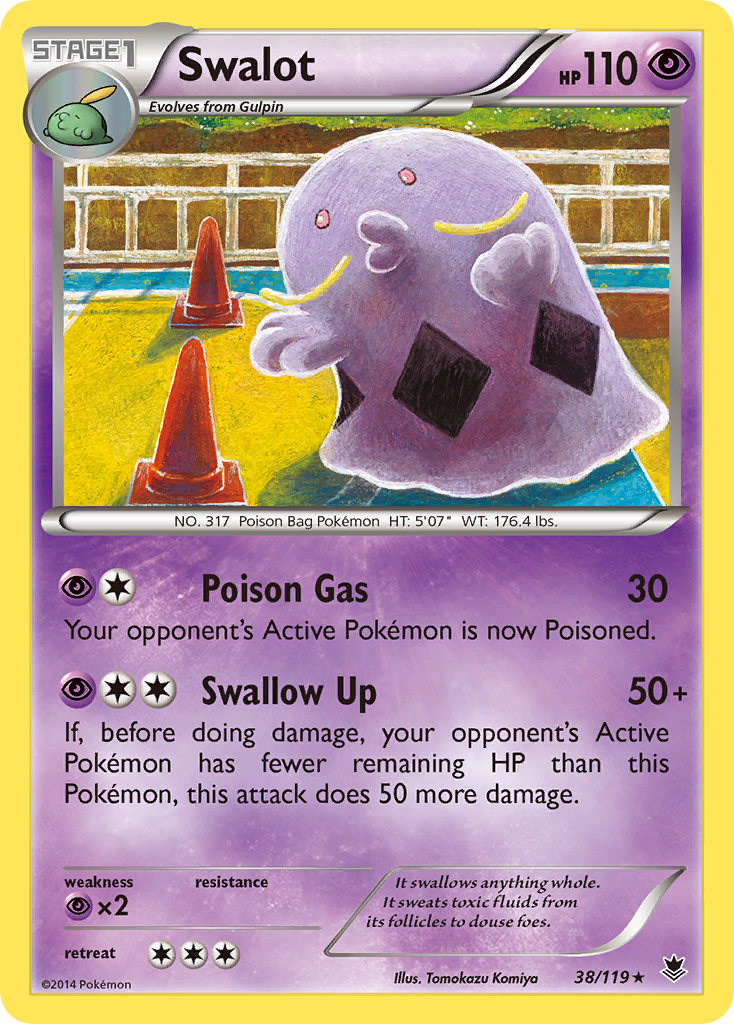 Swalot (38/119) - Phantom Forces Pokémon Card