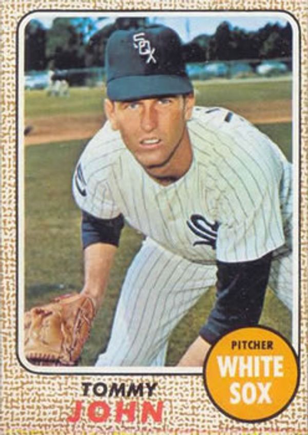 1968 Topps #72 - Tommy John - Chicago White Sox