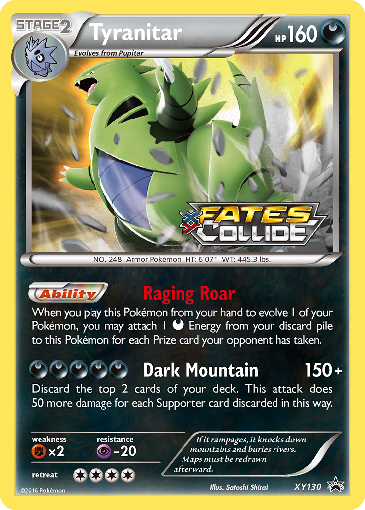 Tyranitar (XY130) - XY Black Star Promos Pokémon Card