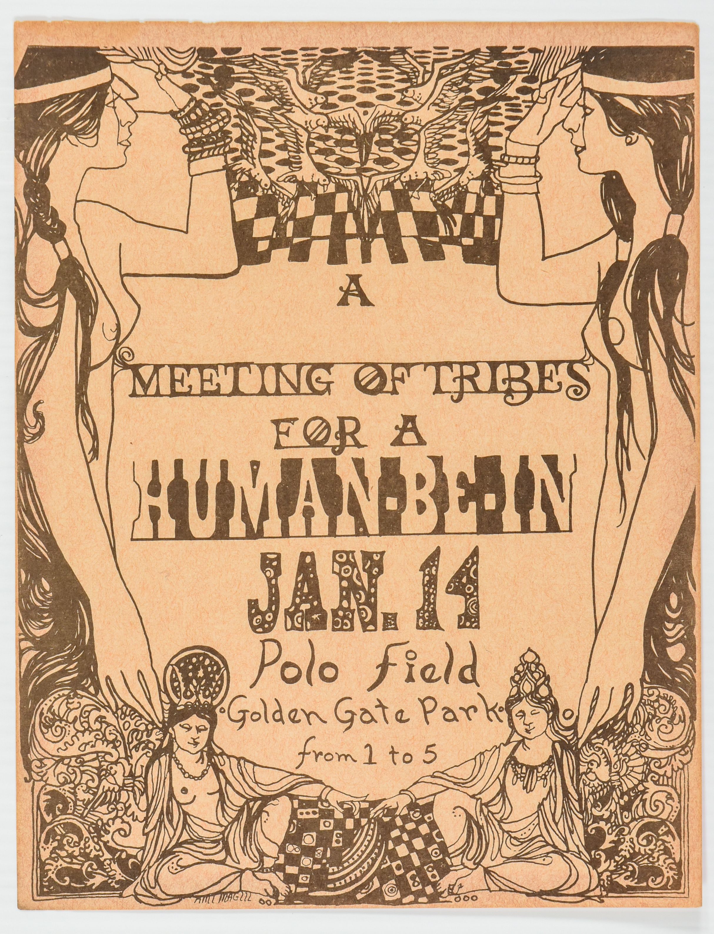 Human Be-In Gathering of the Tribes 1967 handbill Value - GoCollect