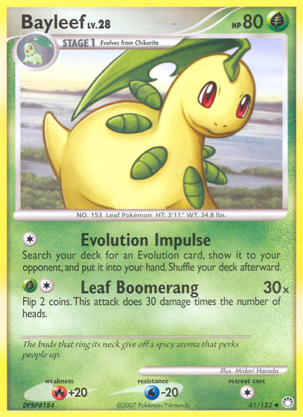 Bayleef (41/123) - Mysterious Treasures Pokémon Card