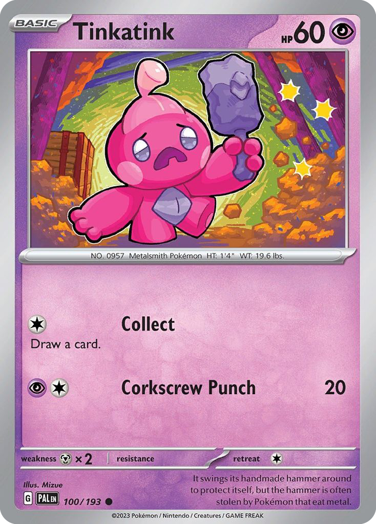 Tinkatink (100/193) - Paldea Evolved Pokémon Card