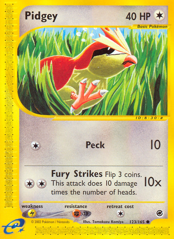 Pidgey (123/165) - Expedition Base Set Pokémon Card