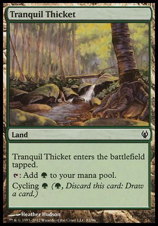 Tranquil Thicket (Izzet vs. Golgari) Trading Card