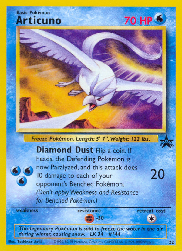 Articuno (22/53) - Wizards Black Star Promos Pokémon Card