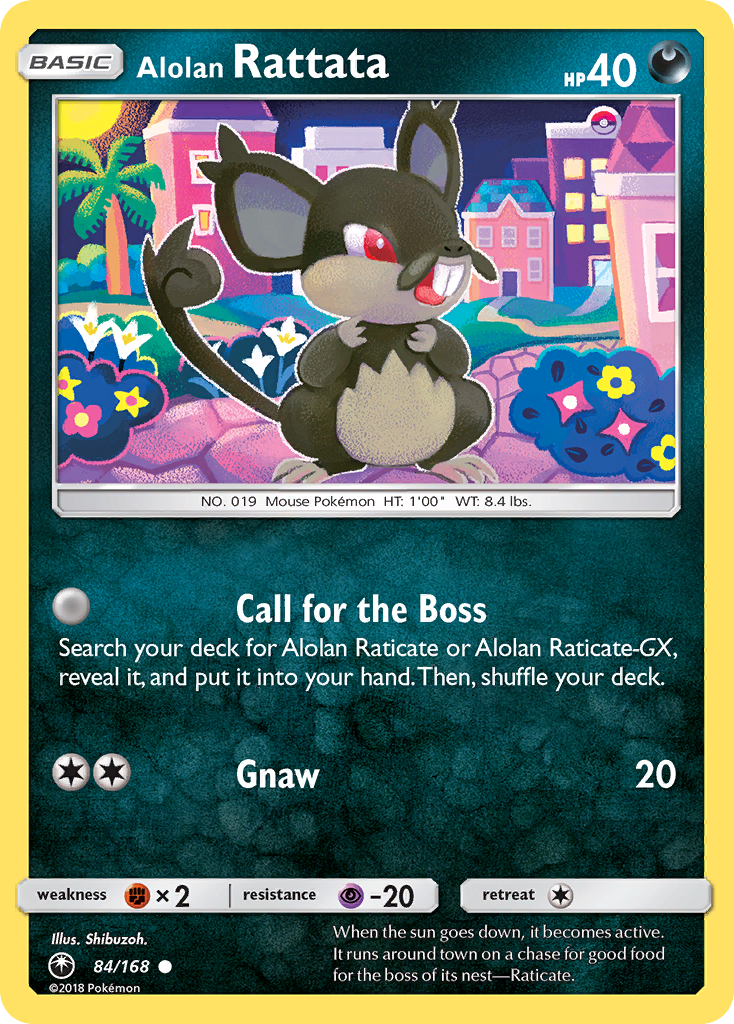 Alolan Rattata (84/168) - Celestial Storm Pokémon Card