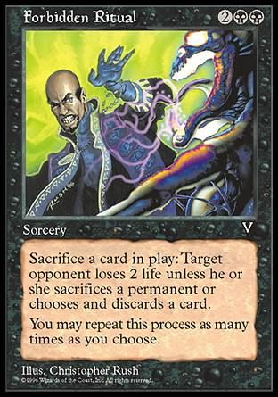 Forbidden Ritual (Visions) Trading Card