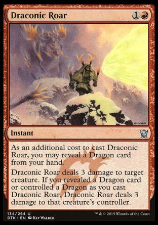 Draconic Roar (Dragons of Tarkir) Trading Card