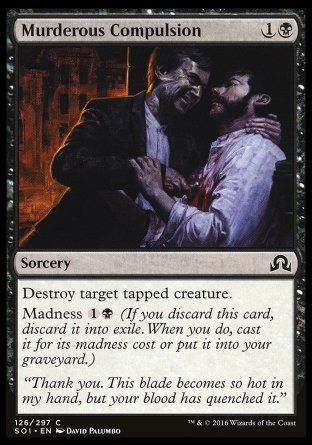 Murderous Compulsion (Shadows over Innistrad) Trading Card