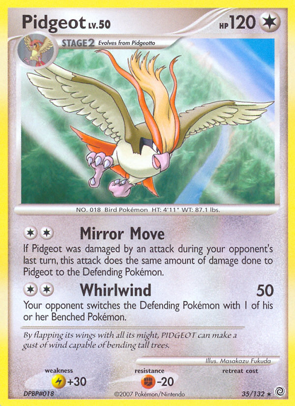 Pidgeot (35/132) - Secret Wonders Pokémon Card