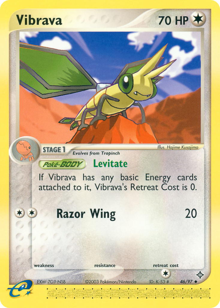 Vibrava (46/97) - Dragon Pokémon Card